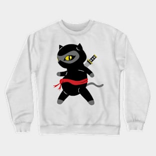 Ninja Cat Crewneck Sweatshirt